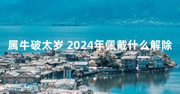 属牛破太岁 2024年佩戴什么解除